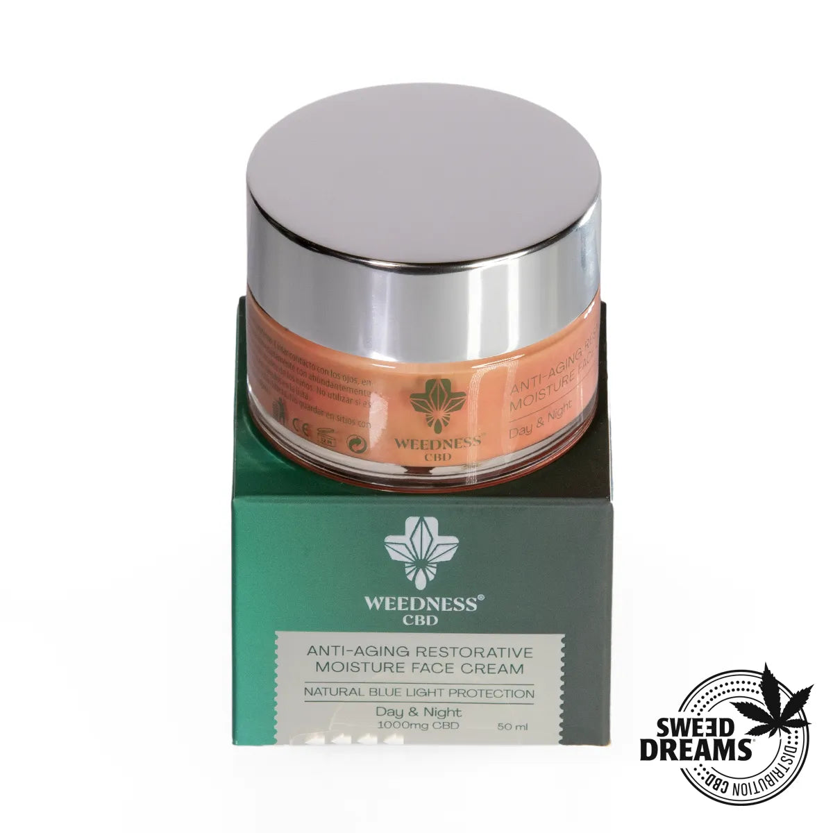 Crema Facial Antiedad 24hs 1000mg CBD