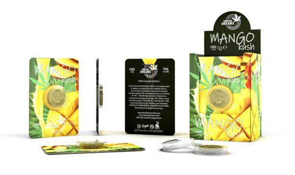 DESCATALOGADO - Moneda Hash Mango Kush CBD - Imagen 3
