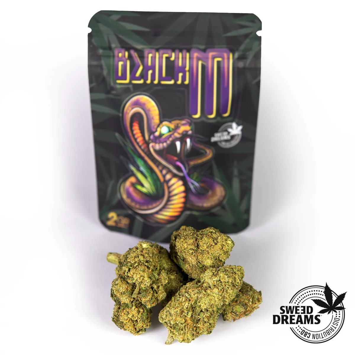 BLACK M PORTADA Amnesia Haze 2gr - Glass House 12%-15%CBD (2025/26) - Imagen 1