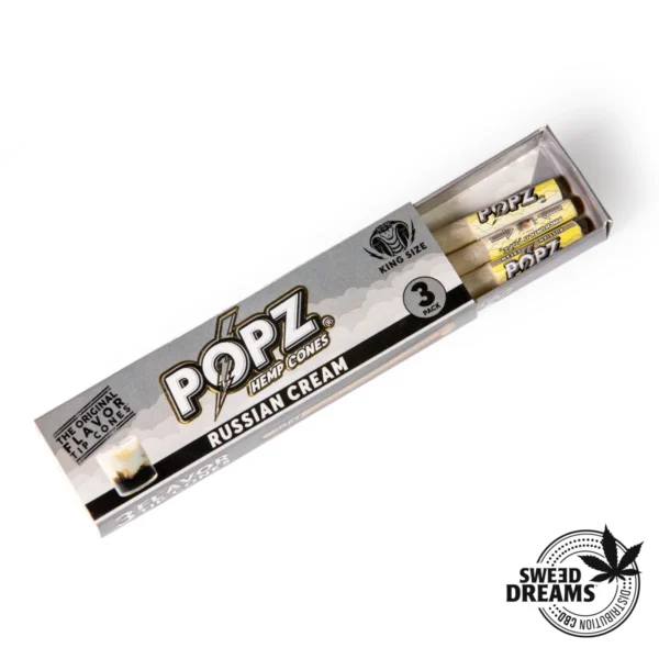 Conos King Size POPZ- Pack 3 Russian Cream - Imagen 3