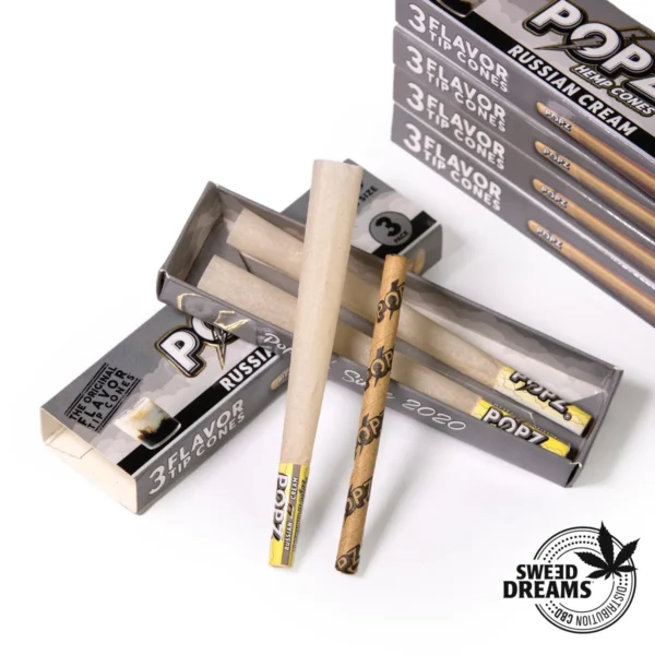 Conos King Size POPZ- Pack 3 Russian Cream - Imagen 2