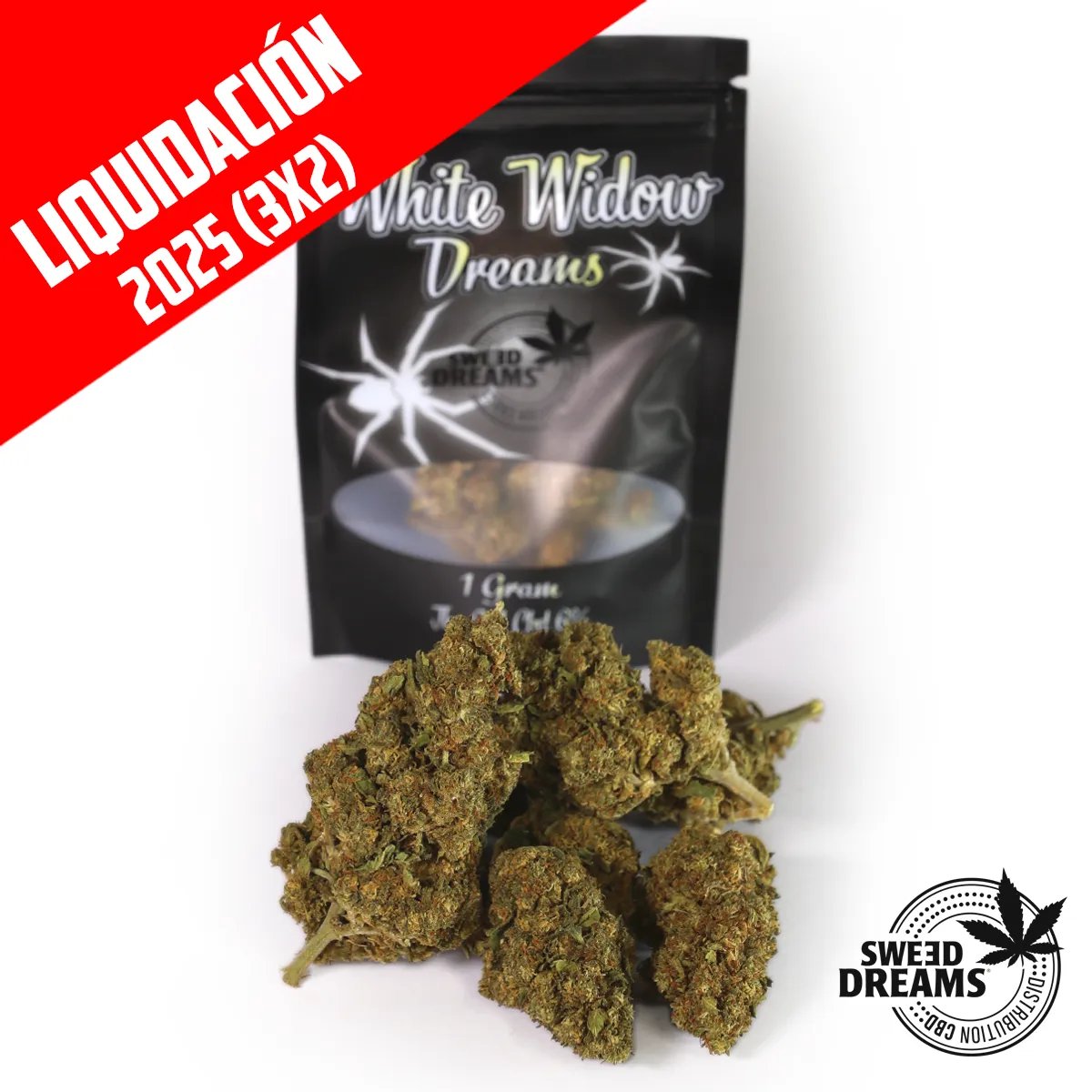White Widow Liquidacion Portada White Widow 1gr - Green House 8%CBD - OFERTA 3x2!! - Imagen 1